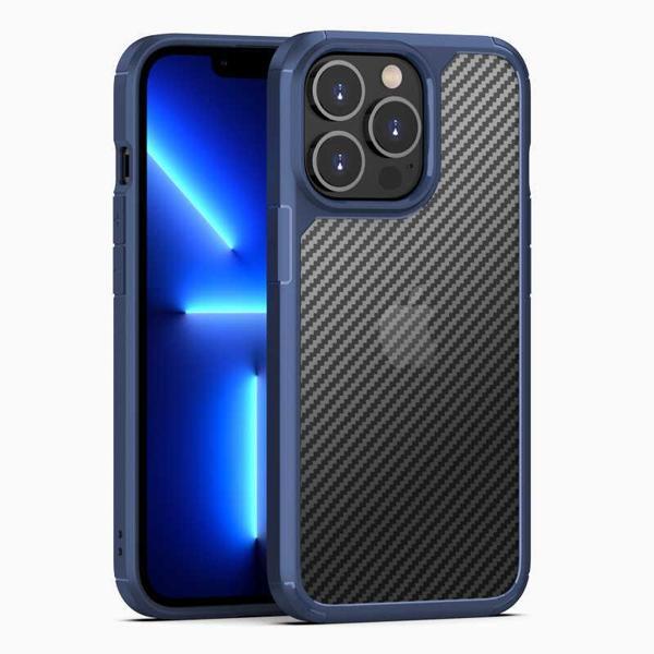 iPhone 13 Pro Uyumlu KHYR İnoks Kılıf-Mavi - Image 1