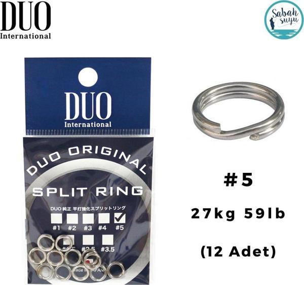 Duo Split Ring Halka #5 27kg 59lb (12 Adet) - Image 1