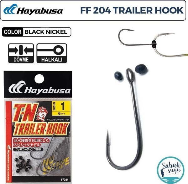 Hayabusa FF 204 T.N Trailer Delikli Tekli İğne Teflon Siyah #1 (6 Adet) - Image 1