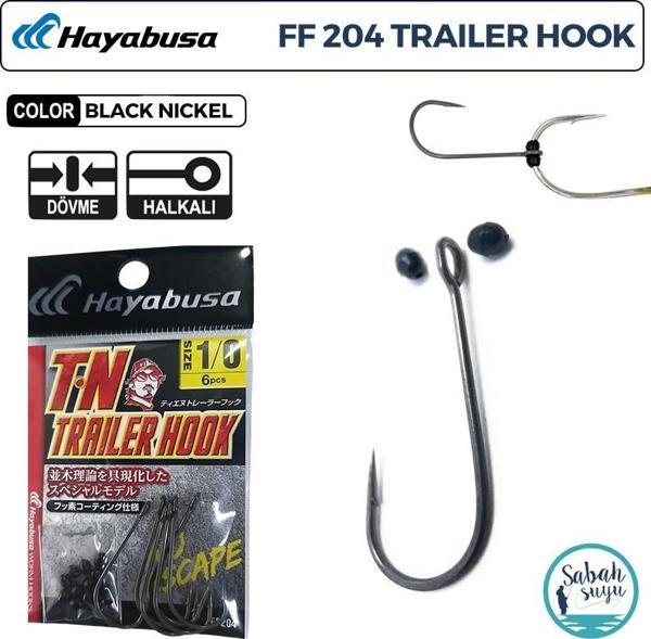 Hayabusa FF 204 T.N Trailer Delikli Tekli İğne Teflon Siyah #1/0 (6 Adet) - Image 1