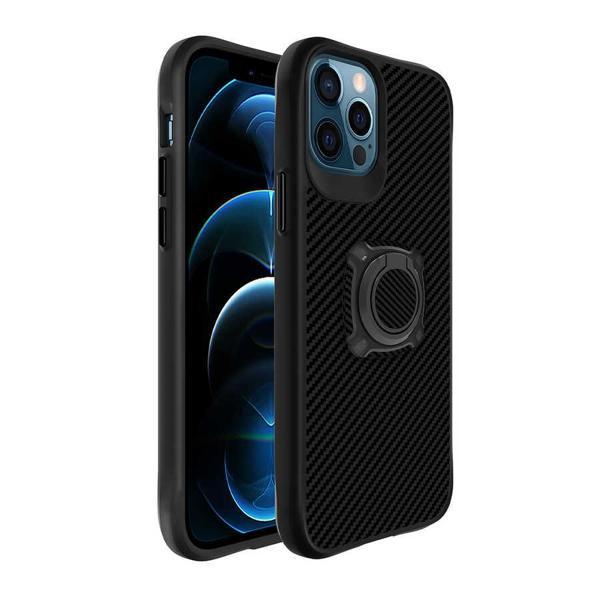 iPhone 12 Pro Max Uyumlu KHYR Timo Kılıf-Siyah - Image 1