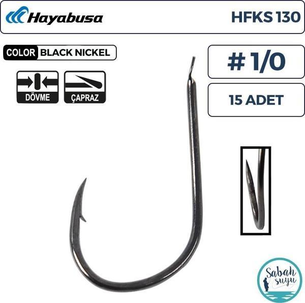 Hayabusa HFKS 130 Kısa P. Dövme Çapraz İğne Siyah #1/0 (15 Adet) - Image 1