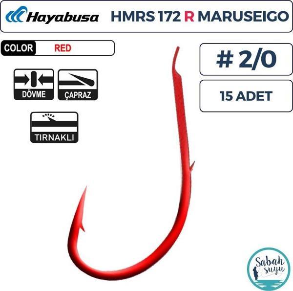 Hayabusa HMRS 172 Tırnaklı İğne Kırmızı #2/0 (15 Adet) - Image 1