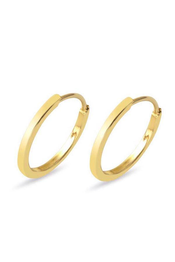 Bilezikci 2,5 Cm Çaplı 14 Ayar Altın Halka Küpe - Image 1