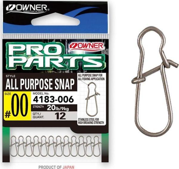 Owner All Purpose Snap Klips No:00 9mm 9kg - Image 1