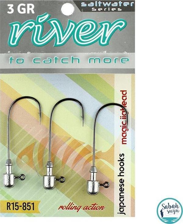 River Magic Jig Head #3/0 3gr (3 Adet) - Image 1