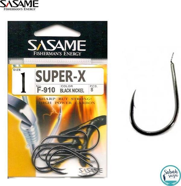 Sasame F-910 Super-X Halkalı İğne #1 (8Ad) Siyah - Image 1