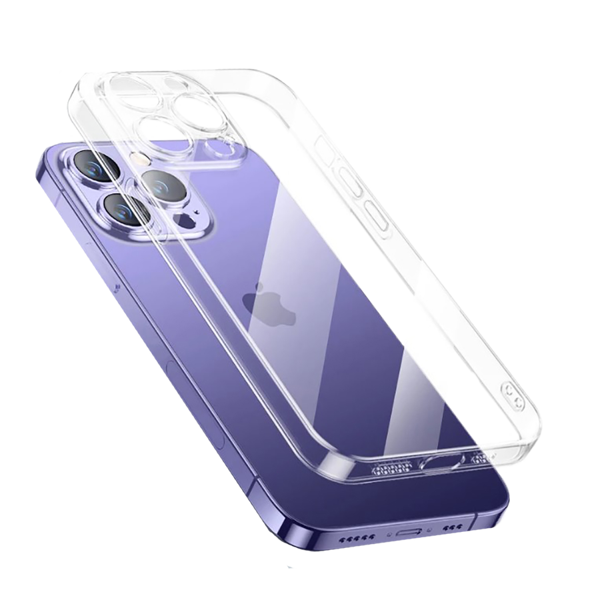 iPhone 14 Pro Max Uyumlu Şeffaf Sert PC KHYR Vayt Kılıf-Renksiz - Image 1