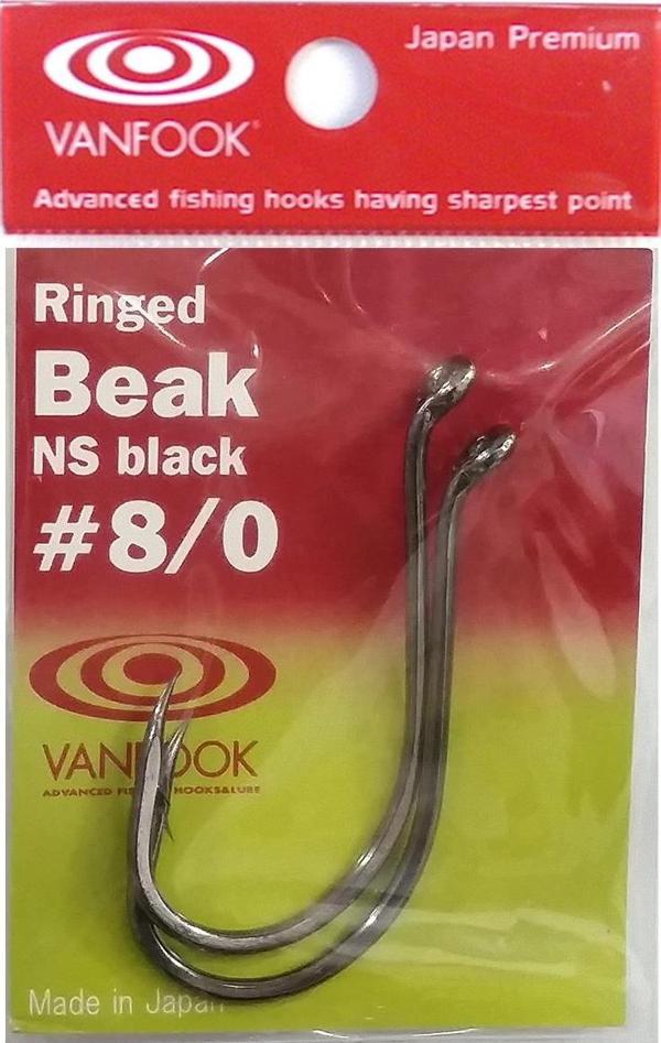 Vanfook Ringed Beak Delikli İğne NS Black #8/0 - Image 1