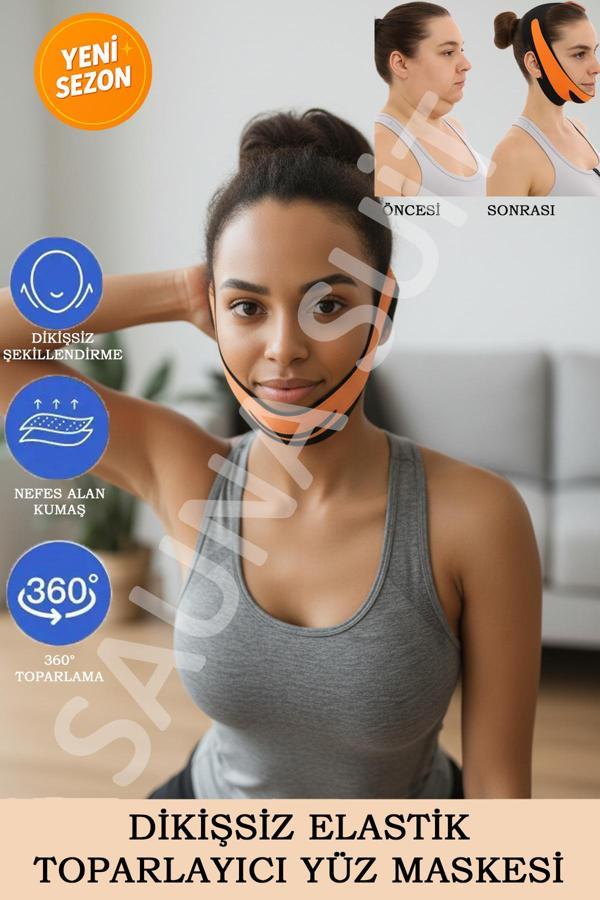 Ogonline Boyun Çene Bandı Yüz Gıdı Toparlayıcı Sarkık Önleyici Gerginleştirici Yüz Korsesi - Image 1