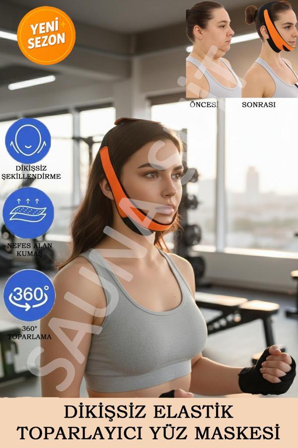 Ogonline Çok Fonksiyonlu Orjinal Yüzgerme Kemeri Yüz Korsesi Horlama Önleyici Gıdı Giderici Çene Bandıreynev - Image 1