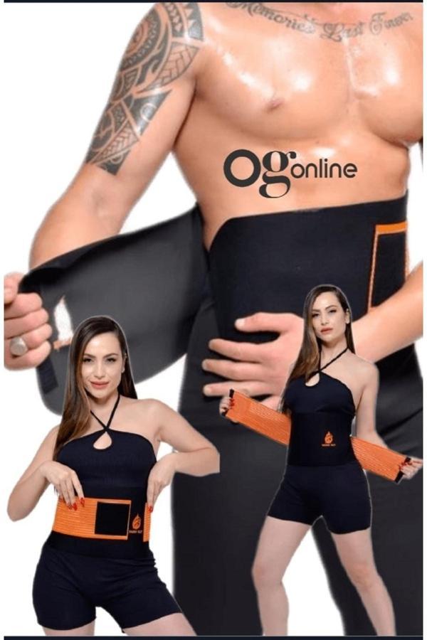 Ogonline Termal Sauna Unisex Bel Kemer Zayıflatan Kemer Göbek Eritme Incelme Terleme Korsesi - Image 1