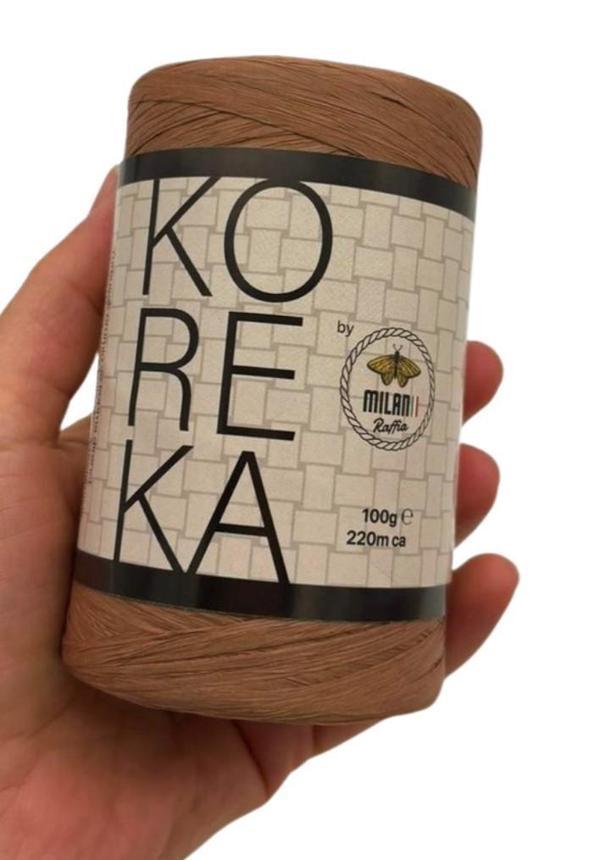 Angel Çanta Aksesuar Koreka Rafya Kahve Renk - Image 1