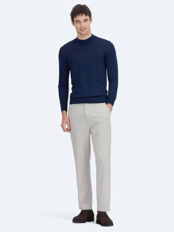 Bej Dokuma Jogging Fit Çevre Dostu Casual Pantolon - Image 1