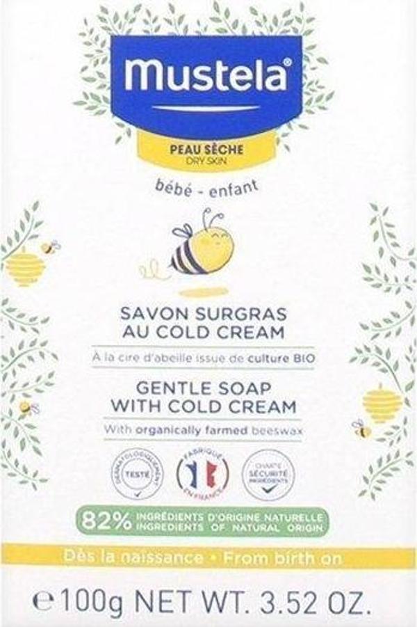 Mustela Cold Cream İçeren Besleyici Sabun 100 gr Kuru Ciltler - Image 1
