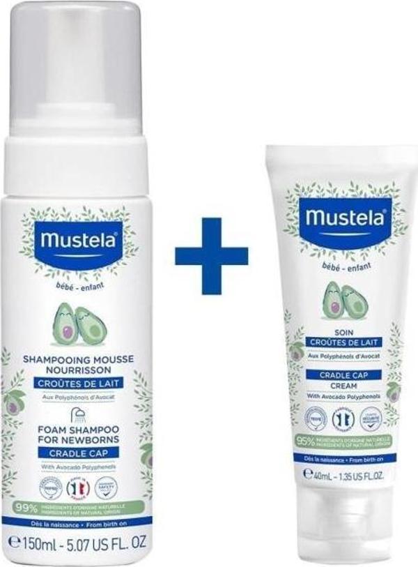 Mustela Saç Pullanmalarına Karşı Bebek Bakım Seti - Image 1