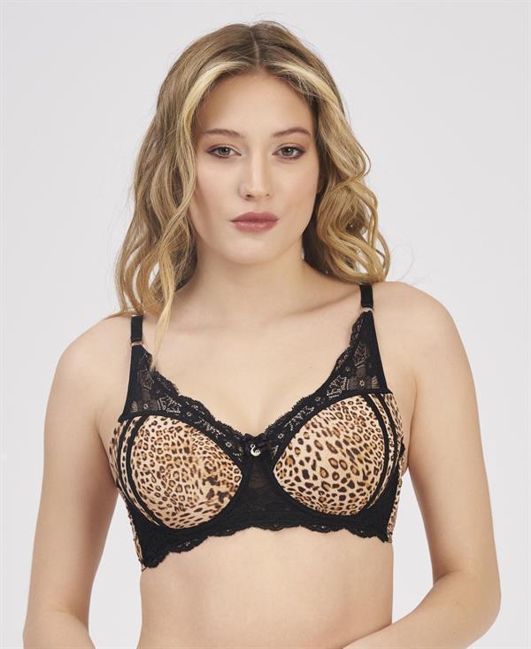 MOONLIGHT 2209 BALENLİ DESTEKSİZ LEOPAR SÜTYEN - Image 1