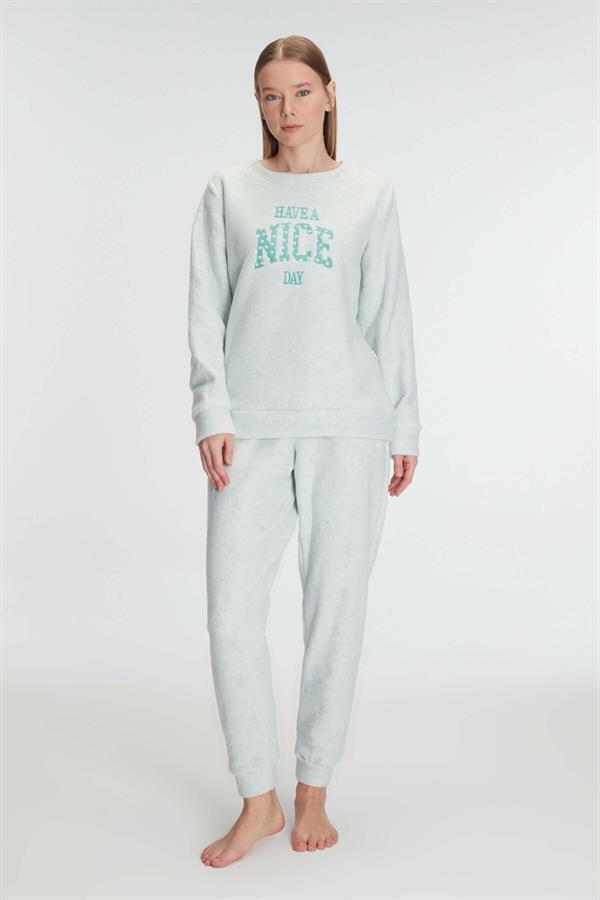 Arias Closet Uzun Kol Polar Pijama Takımı - Image 1