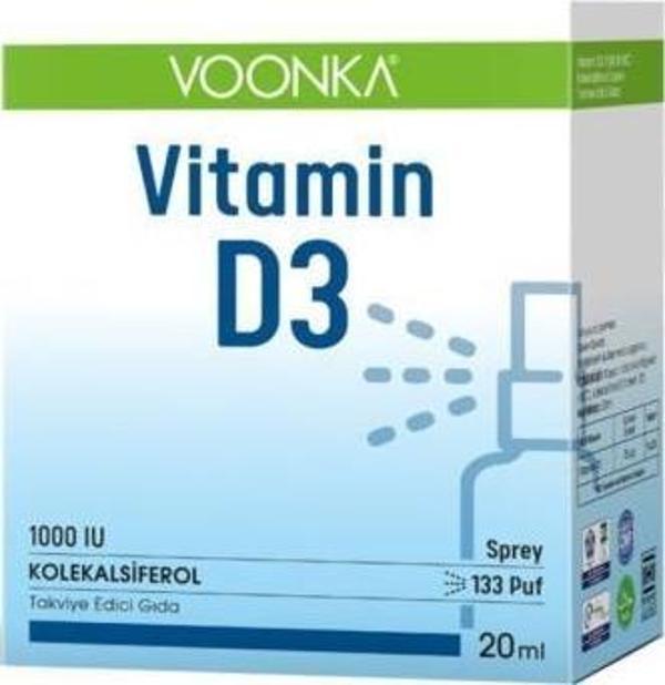 Voonka Vitamin D3 1000IU 20ml - Image 1