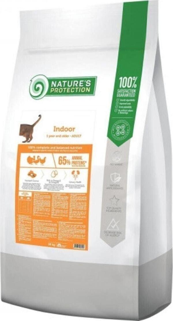 Nature's Protection Indoor Düşük Tahıllı Kümes Hayvanlı Yetişkin Kedi Maması 18 Kg - Image 1