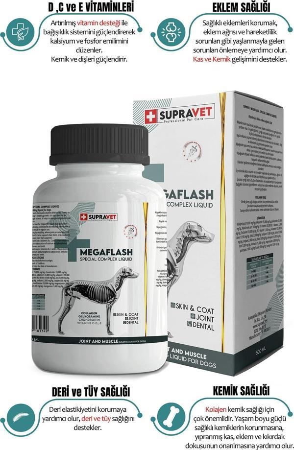 Supravet Köpekler İçin Eklem Ve Kas Geliştirici Likit XXL 500 ml - Image 1