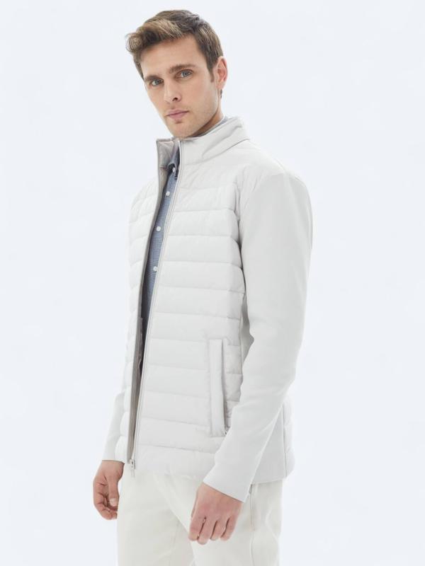 Taş Regular Fit Dik Yaka Casual Dokuma Mont - Image 1