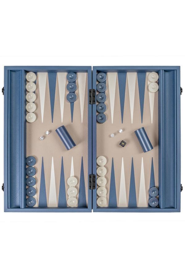 LÜKS DERİ TAVLA - OCEAN BLUE - Image 1