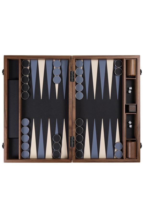 LÜKS DERİ - AHŞAP PROFESYONEL TAVLA TAKIMI - Image 1