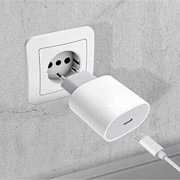 Sesatech Apple Uyumlu Iphone Şarj Aleti Cihazı + Usb Kablosu + Kablo Koruyucu - Image 1