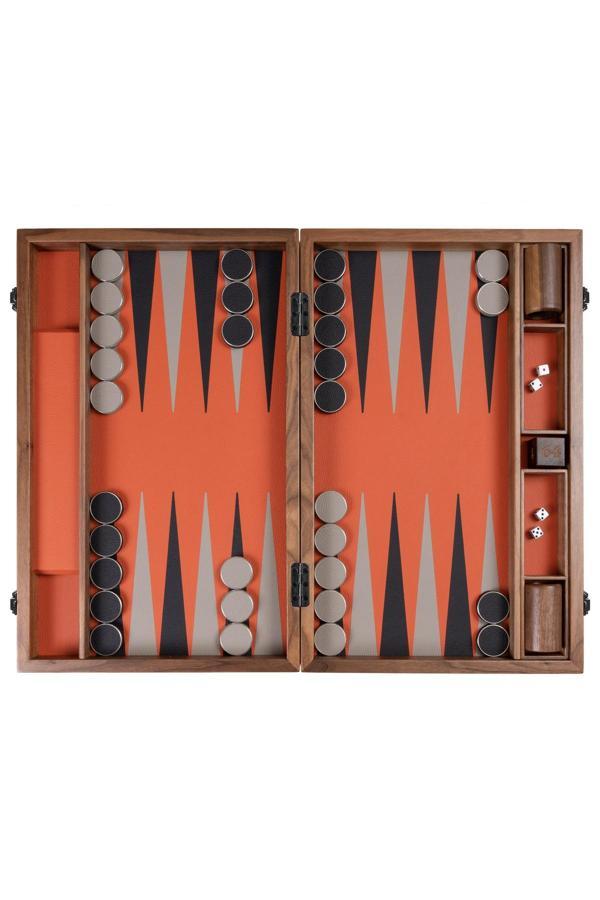 LÜKS DERİ - AHŞAP PROFESYONEL TAVLA TAKIMI - Image 1