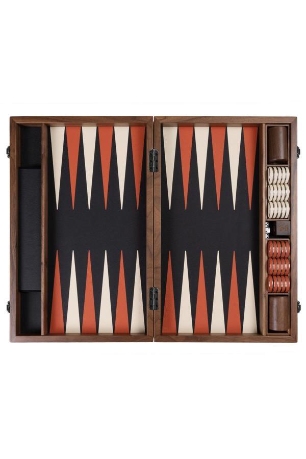 LÜKS DERİ - AHŞAP PROFESYONEL TAVLA TAKIMI - Image 1