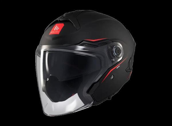 KASK MT COSMO SV ÇENESİZ GÖZLÜKLÜ MAT SİYAH - Image 1