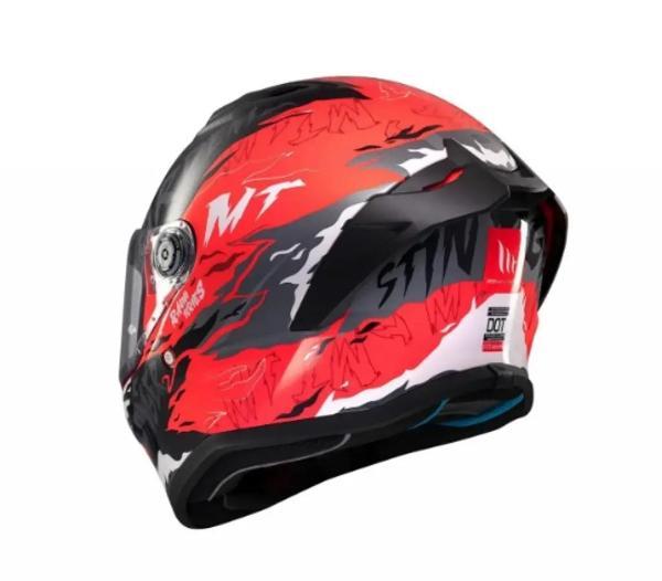 KASK MT STINGER ARDENT B5 MAT SİYAH/KIRMIZI - Image 1