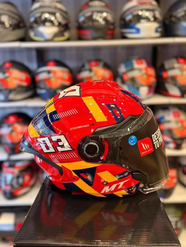 KASK MT COSMO SV SERGIO GARCIA E5 PARLAK KIRMIZI - Image 1