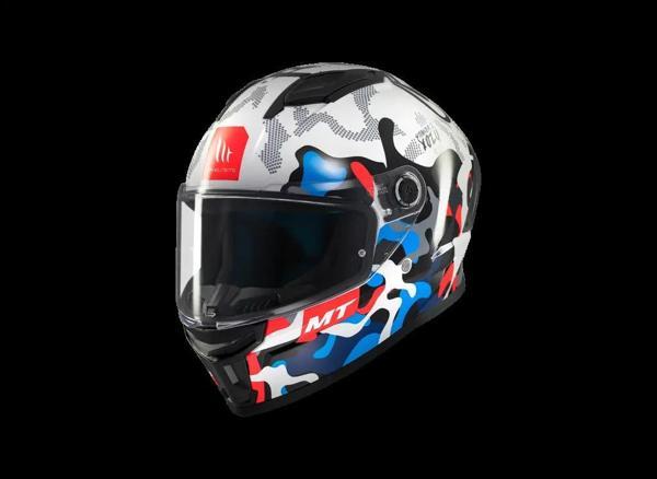 KASK MT STINGER YOZU A7 PARLAK MAVİ/BEYAZ - Image 1