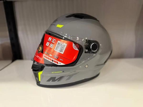 KASK MT STINGER A12 PARLAK NARDO GRİ - Image 1
