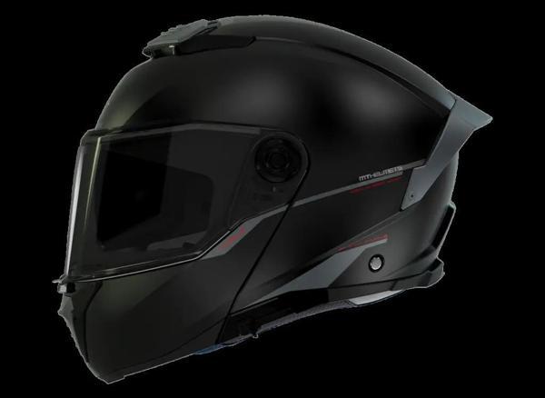 KASK MT ATOM 2 A11 ÇENE AÇILIR MAT SİYAH - Image 1