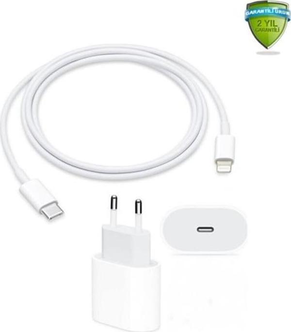 Sesatech Apple Uyumlu Iphone Tüm Serilerle Hızlı Şarj Aleti Kablo Adaptör Set Iphone 11 / 12 / 13 / Pro / Pro Max - Image 1