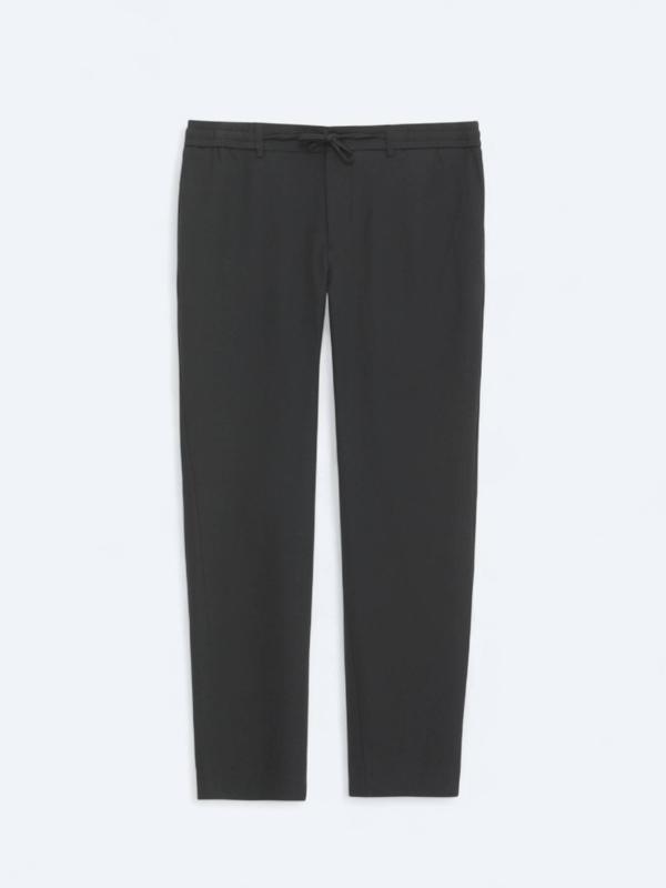 Siyah Düz Dokuma Jogging Fit Casual Pantolon - Image 1