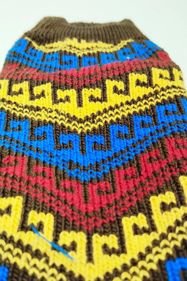 Kalın Kışlık Kadın Soket Çorap Yünlü Havlu Ev Giyim Patik  Desen 1 Kahve - Image 1