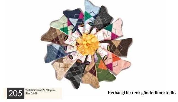 Gama  Kadın Desenli Yün Soket Çorap - Image 1