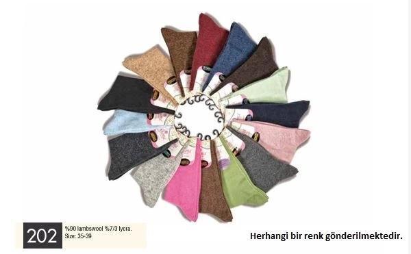 Gama  Kadın Düz Model Yün Soket Çorap - Image 1