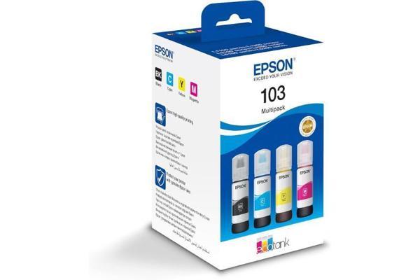 Epson Ecotank 103 65ML Orijinal 4 Renk (Black,cyan,magenta,yellow) Mürekkep Kartuş - Image 1