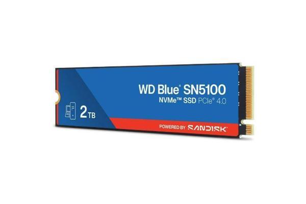 WD Blue SN5100 2TB WDS200T5B0E 7100/6700MB/s PCIe Gen 4.0 M.2 2280 NVMe SSD - Image 1
