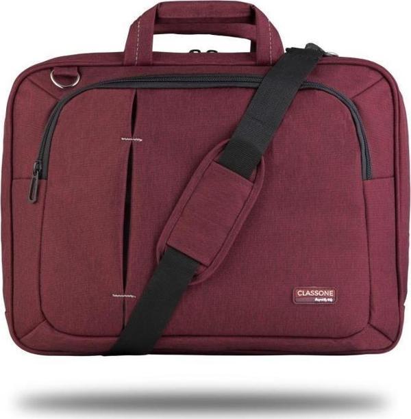 Classone UL165 15,6 inç uyumlu Laptop Notebook El Çantası-Bordo - Image 1