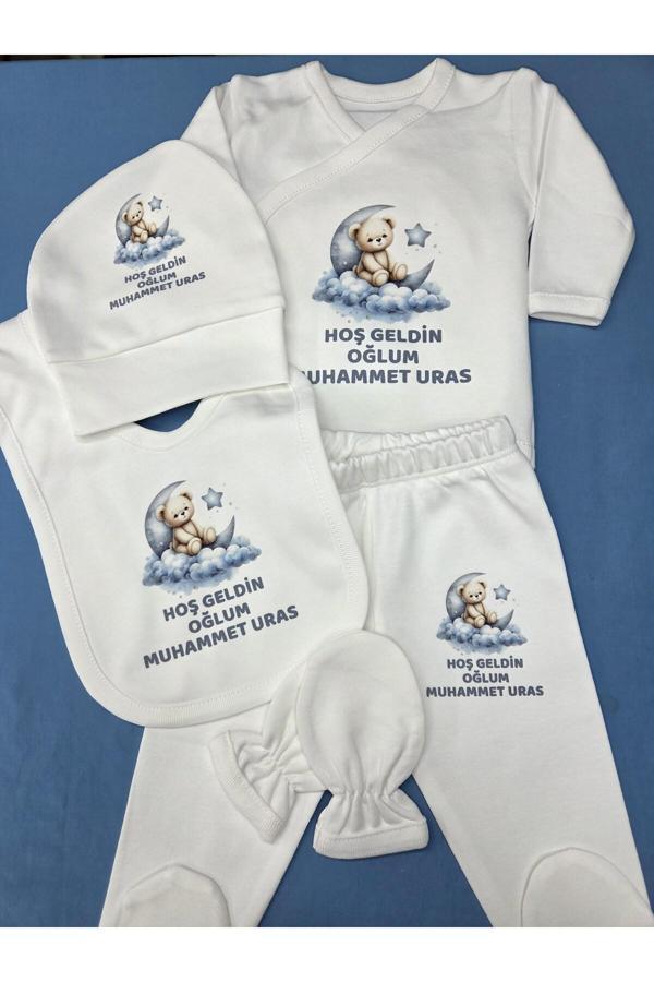 Lupi İsimli 5 Parça Hastane Çıkışı İsimli Zıbın Magnet - Image 1