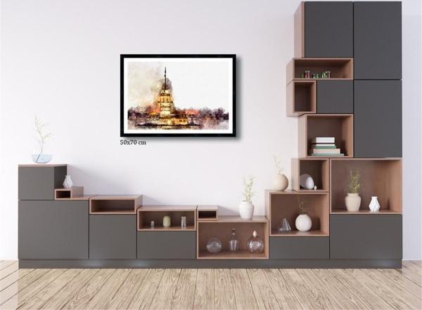 Çerçeveli Doku Efektli Tablo 50x70 cm - Image 1