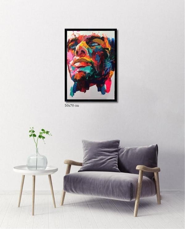 Çerçeveli Doku Efektli Tablo 50x70 cm - Image 1