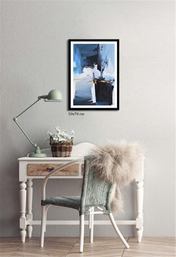 Çerçeveli Doku Efektli Tablo 50x70 cm - Image 1
