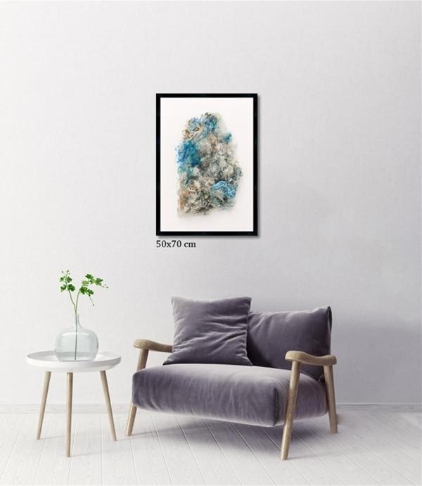 Çerçeveli Doku Efektli Tablo 70x50 cm - Image 1